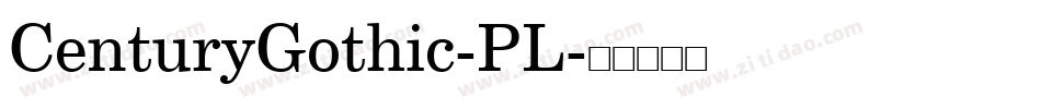 CenturyGothic-PL字体转换