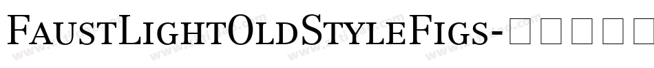 FaustLightOldStyleFigs字体转换