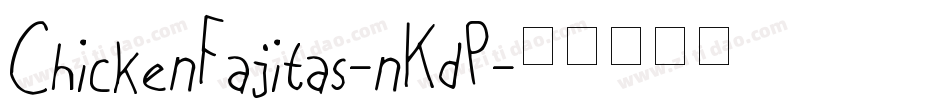 ChickenFajitas-nKdP字体转换