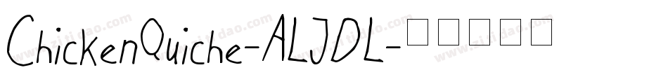 ChickenQuiche-ALJDL字体转换