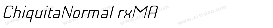 ChiquitaNormal-rxMA字体转换