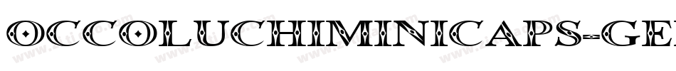 OccoluchiMinicaps-gEm3字体转换