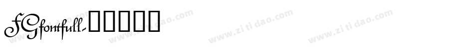 FGfontfull字体转换