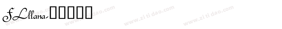 FLllana字体转换