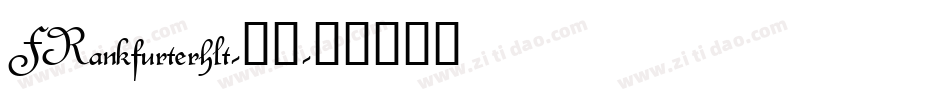 FRankfurterhlt-普通字体转换