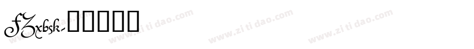 FZxbsk字体转换