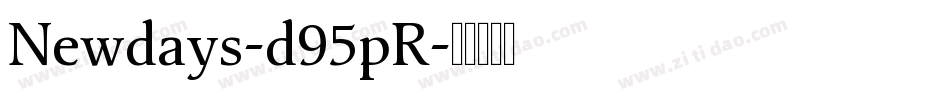 Newdays-d95pR字体转换
