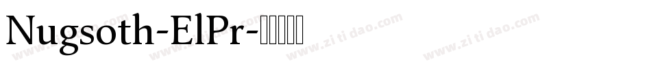 Nugsoth-ElPr字体转换