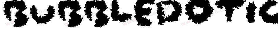 BubbledotICGCoarseNegative字体转换