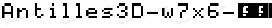 Antilles3D-w7x6字体转换