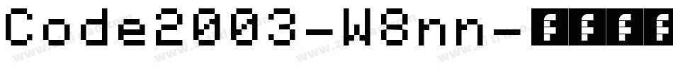 Code2003-W8nn字体转换