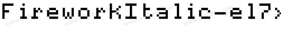FireworkItalic-el7x字体转换