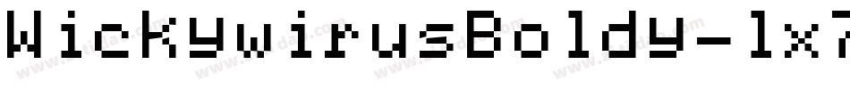 WickywirusBoldy-lx7X字体转换