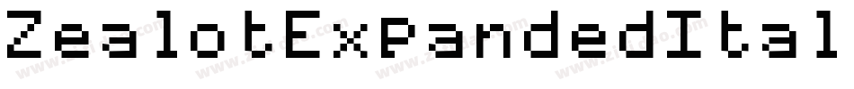 ZealotExpandedItalic-wY7x字体转换