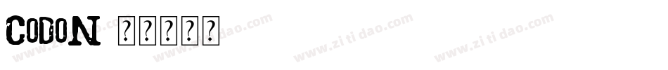 codon字体转换