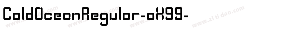 ColdOceanRegular-aX99字体转换