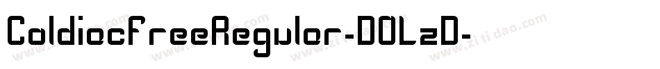 ColdiacfreeRegular-DOLzD字体转换
