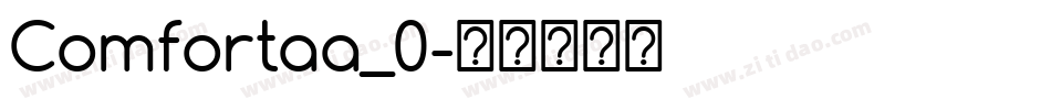 Comfortaa_0字体转换
