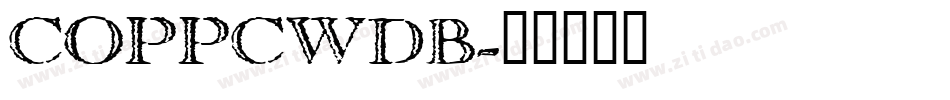 COPPCWDB字体转换