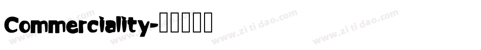 Commerciality字体转换