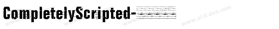 CompletelyScripted字体转换