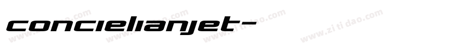 concielianjet字体转换