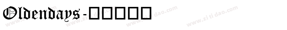 Oldendays字体转换