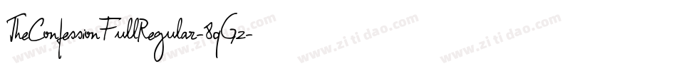 TheConfessionFullRegular-8qGz字体转换
