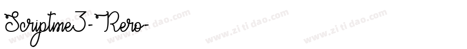Scriptme3-Rero字体转换