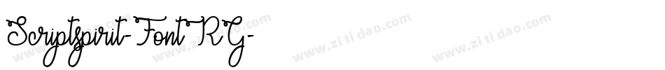 Scriptspirit-FontRG字体转换