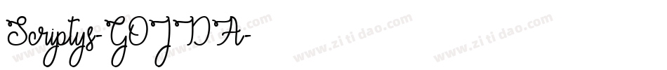 Scriptys-GOJDA字体转换
