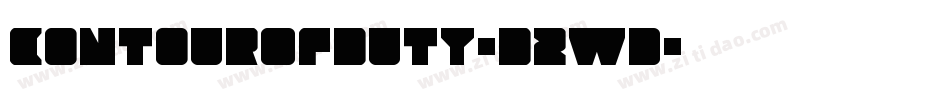 ContourOfDuty-D2wd字体转换