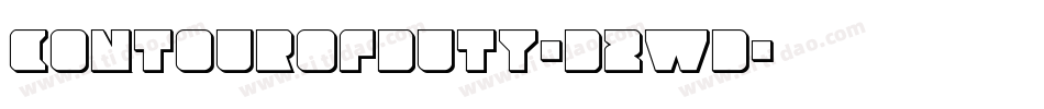 ContourOfDuty-D2wd字体转换