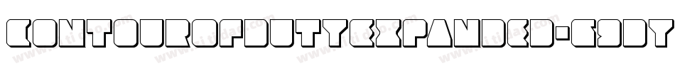 ContourOfDutyExpanded-G9dy字体转换