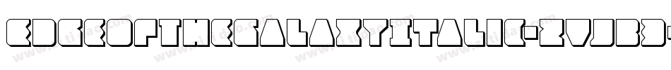 EdgeOfTheGalaxyItalic-ZVJB3字体转换