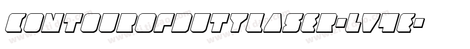 ContourOfDutyLaser-lv4e字体转换