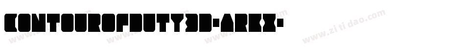 ContourOfDuty3D-ArKx字体转换
