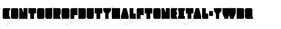 ContourOfDutyHalftoneItal-yWDq字体转换