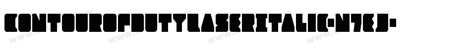 ContourOfDutyLaserItalic-n7eJ字体转换