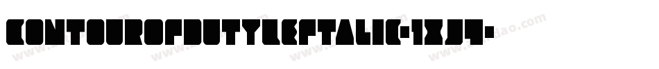 ContourOfDutyLeftalic-1xJ4字体转换