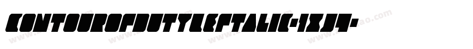 ContourOfDutyLeftalic-1xJ4字体转换