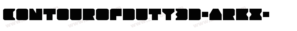 ContourOfDuty3D-ArKx字体转换