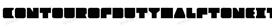 ContourOfDutyHalftoneItal-yWDq字体转换