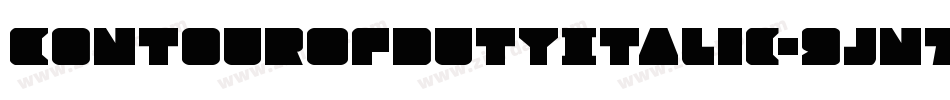 ContourOfDutyItalic-9jn7字体转换