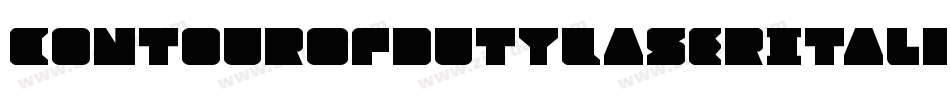 ContourOfDutyLaserItalic-n7eJ字体转换