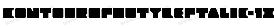 ContourOfDutyLeftalic-1xJ4字体转换