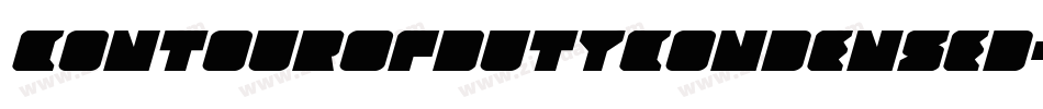 ContourOfDutyCondensed-VZx0字体转换