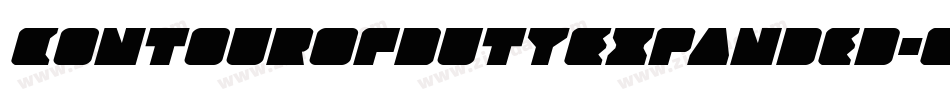 ContourOfDutyExpanded-G9dy字体转换