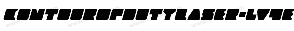 ContourOfDutyLaser-lv4e字体转换