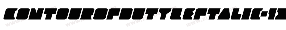 ContourOfDutyLeftalic-1xJ4字体转换